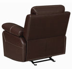 Myleene Chestnut Leatherette Manual Glider Recliner