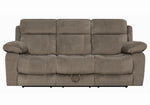 Myleene Mocha Textured Velvet Manual Recliner Sofa