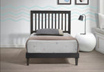 Myrtle Cappuccino Wood Twin XL Platform Bed