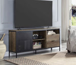 Nantan Rustic Oak Wood 2-Drawer TV Stand