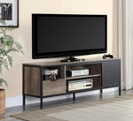 Nantan Rustic Oak Wood TV Stand with Drawer