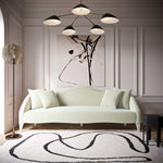 Naya Cream Velvet Sofa (Oversized)