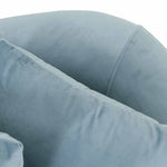 Naya Sea Blue Velvet Sofa (Oversized)