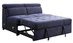 Nekoda Navy Blue Fabric LAF Sectional Sofa with Sleeper