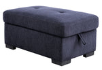 Nekoda Navy Blue Fabric LAF Sectional Sofa with Sleeper