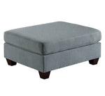 Neus Grey Fabric Modular Sectional with Ottoman