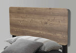 Nolan Grayish Brown Wood/Black Metal Twin Platform Bed