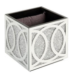 Noralie Black Upholstered Ottoman with Storage