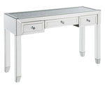 Noralie Clear Glass/Mirrored 3-Drawer Console Table