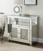 Noralie Clear Glass/Mirrored Accent Cabinet