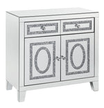 Noralie Mirrored 2-Drawer Accent Cabinet