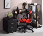 Nypho Black Wood Office Desk