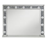 Odette Table Mirror with Silver Crystals Frame