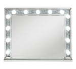 Odette Table Mirror with Silver Crystals Frame