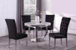 Olamide 2 Black Velvet Side Chairs