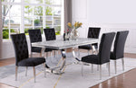 Olamide 2 Black Velvet Side Chairs