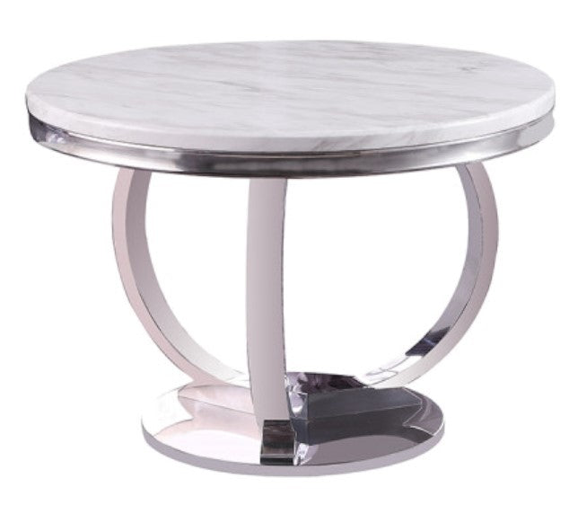 Olamide Faux Marble Round 44" Dining Table