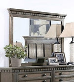 Olivette Dark Brown Wood Frame Dresser Mirror