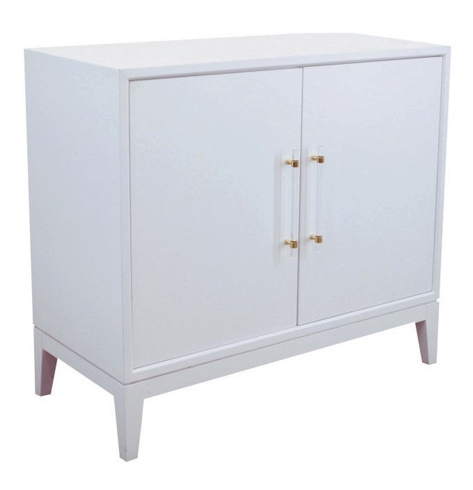 Orbis White Wood Cabinet