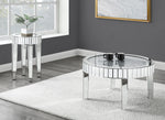 Ornat Mirrored Coffee Table with Faux Diamonds