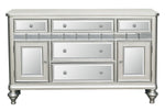 Orsina Silver Wood/Mirror 5-Drawer Server