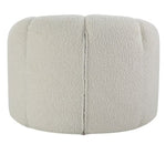 Osmash White Teddy Sherpa Tufted Chair