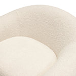 Pascal Bone Boucle Textured Fabric Swivel Chair