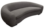 Pascal Charcoal Textured Fabric Sofa (Oversized)