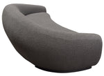 Pascal Charcoal Textured Fabric Sofa (Oversized)