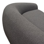 Pascal Charcoal Textured Fabric Sofa (Oversized)