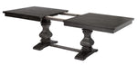 Paula 7-Pc Gray Wood/Linen Dining Table Set