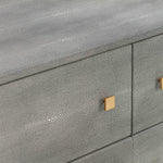 Pesce Grey Shagreen Wood 6-Drawer Dresser