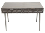 Petra Smoke Grey Mango Wood 2-Drawer Writing Desk