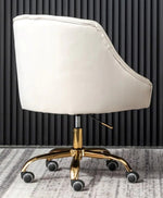 Phile Cream/Gold Office Chair