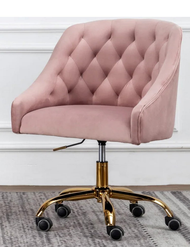 Phile Pink/Gold Office Chair