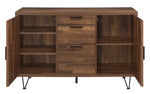 Pinacle Walnut Wood 3-Drawer Accent Cabinet