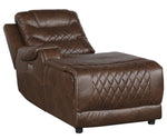 Putnam 6-Pc Brown LAF Power Recliner Sectional Sofa