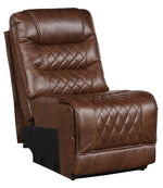 Putnam 6-Pc Brown RAF Power Recliner Sectional Sofa