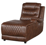 Putnam 6-Pc Brown RAF Power Recliner Sectional Sofa