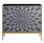 Quilla Black & Gray Wood Console Table