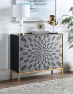 Quilla Black & Gray Wood Console Table