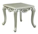 Qunsia Champagne Wood Square End Table