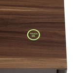 Raceloma Walnut Wood TV Stand with LED Light