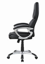 Raffaella Black Leatherette Adjustable Office Chair