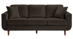 Rand Chocolate Velvet Fabric Sofa