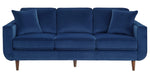 Rand Navy Velvet Fabric Sofa