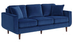 Rand Navy Velvet Fabric Sofa