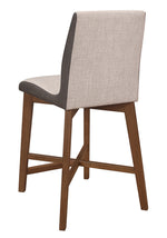 Redbridge 2 Light & Dark Grey Fabric Counter Height Chairs