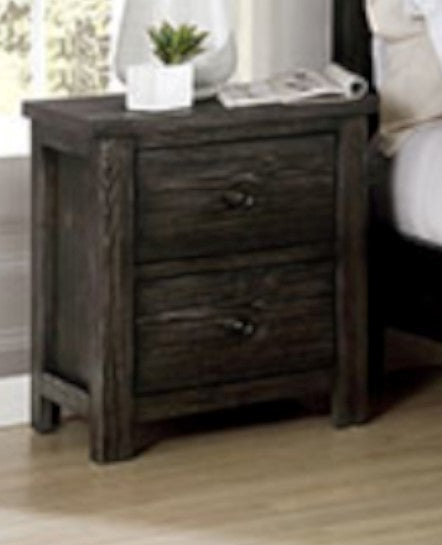 Regensburg Dark Gray Wood Nightstand