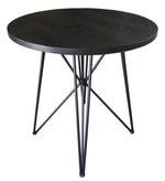 Rennes Black Wood/Gunmetal Metal Counter Height Table